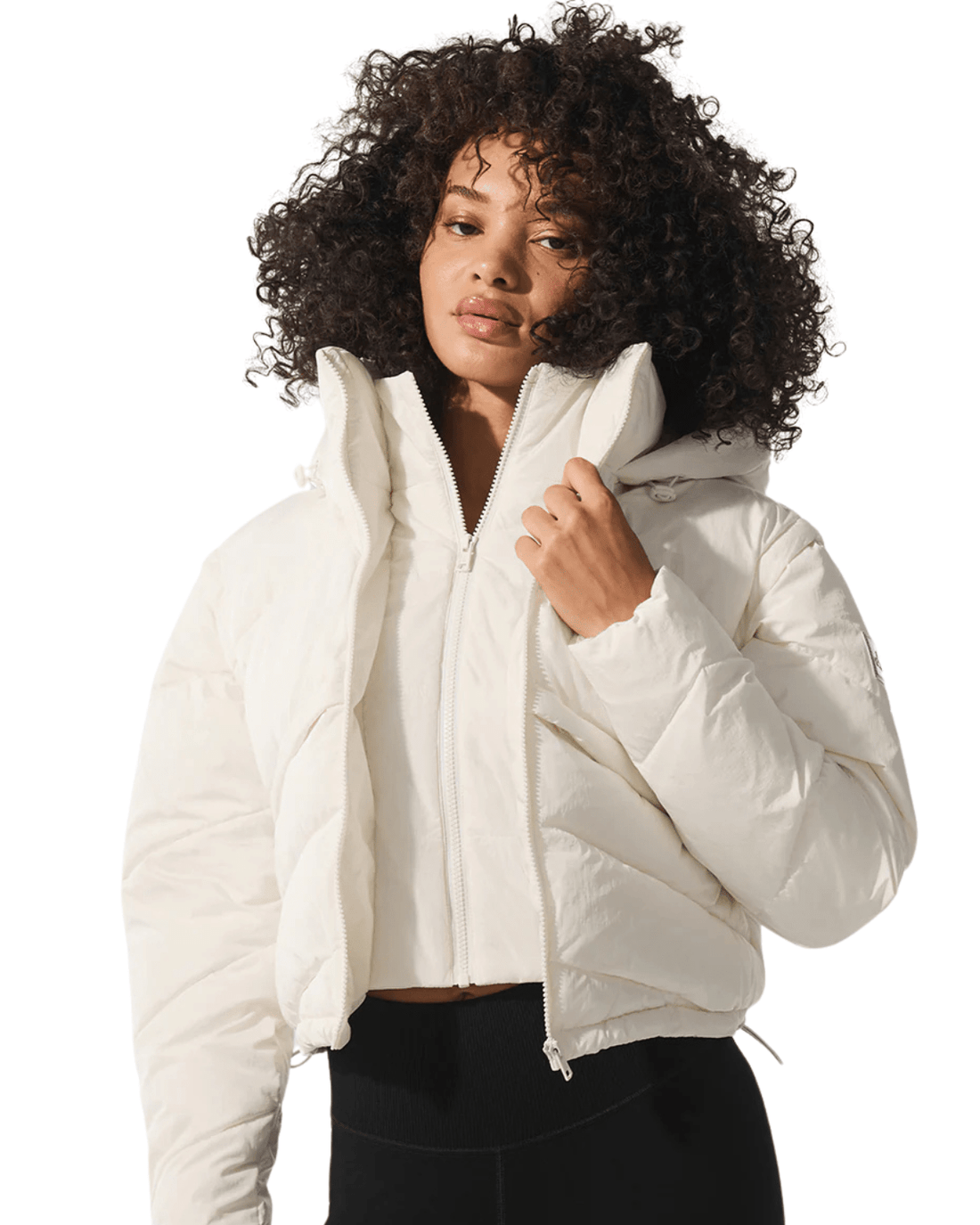 Jaqueta Alo Yoga Glacier Puffer Ivory Creme - Alo Yoga - w4607r - 1
