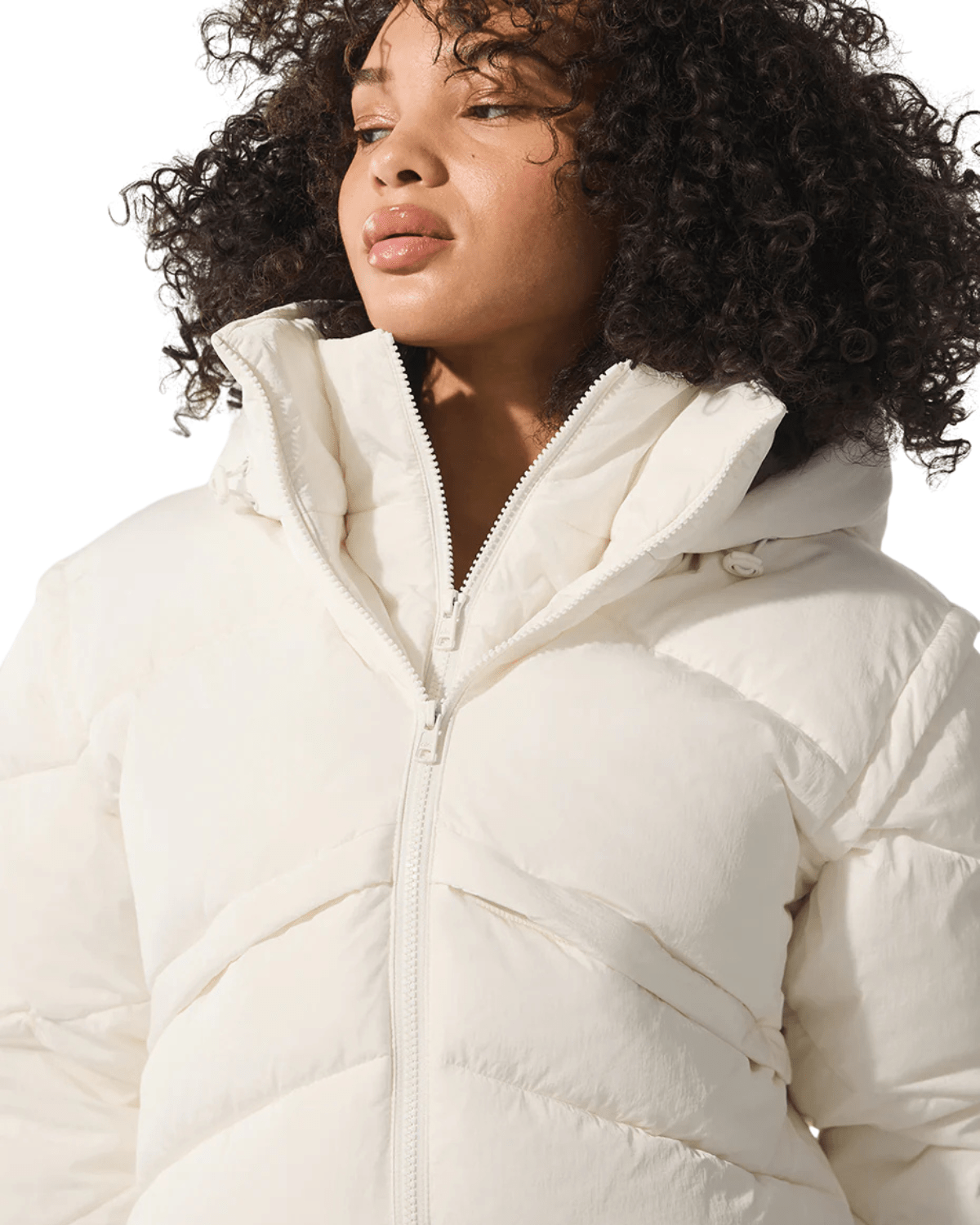 Jaqueta Alo Yoga Glacier Puffer Ivory Creme - Alo Yoga - w4607r - 1