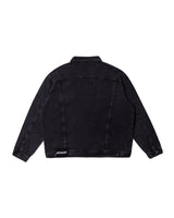 Vista lateral Jaqueta Aphase Relaxed Denim- Black Preto