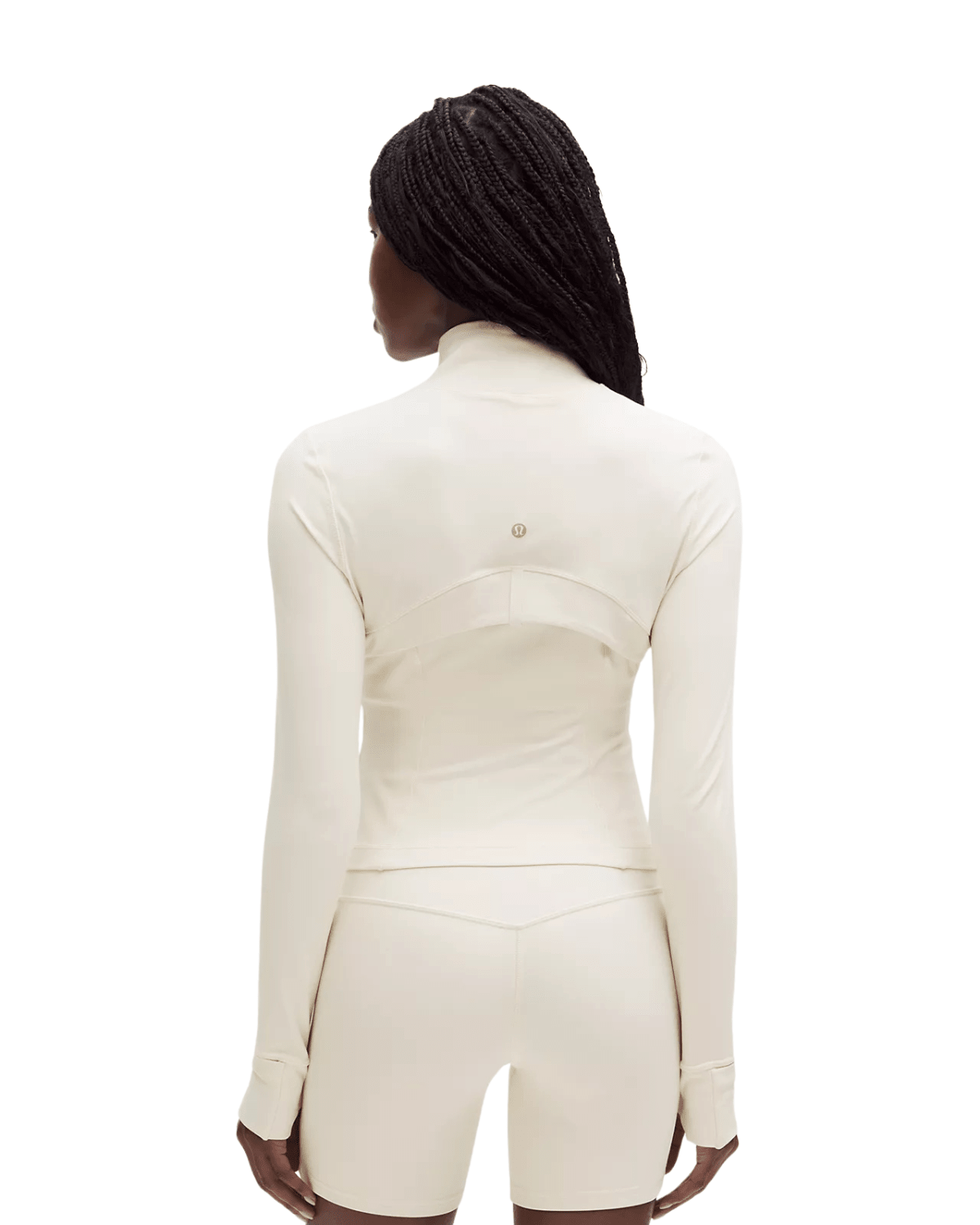 Jaqueta Lululemon Define Cropped Nulu Light Ivory | LK Sneakers