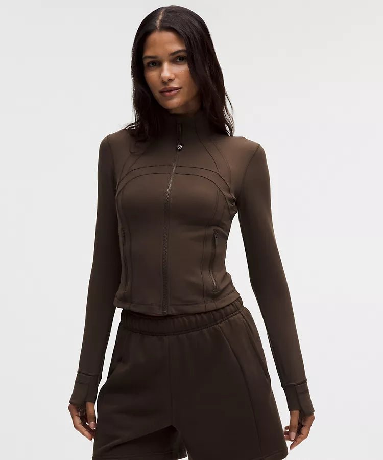 Jaqueta Lululemon Define Cropped Nulu Walnut Crunch Marrom