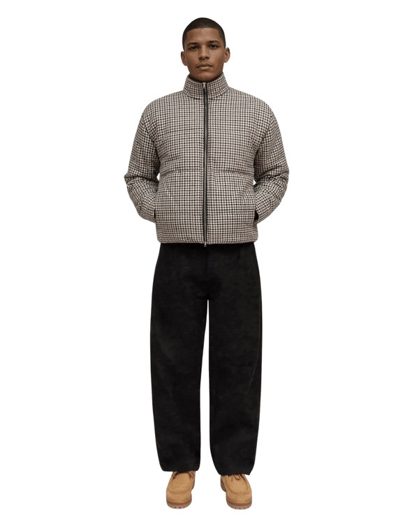 Jaqueta Saint Studio Puffer Sarja Pied Bege