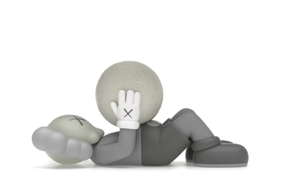 KAWS Holiday Shanghai Vinyl Figure Grey Toy Art Cinza em cinza original na LK Sneakers