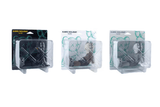 Vista lateral KAWS Holiday Taipei Vinyl Figure Black/Brown/Grey Set Toy Art
