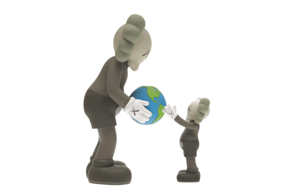 KAWS THE PROMISE Vinyl Figure Brown Toy Art Marrom em marrom original na LK Sneakers