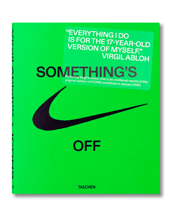 Livro Taschen Virgil Abloh Nike ICONS original na LK Sneakers