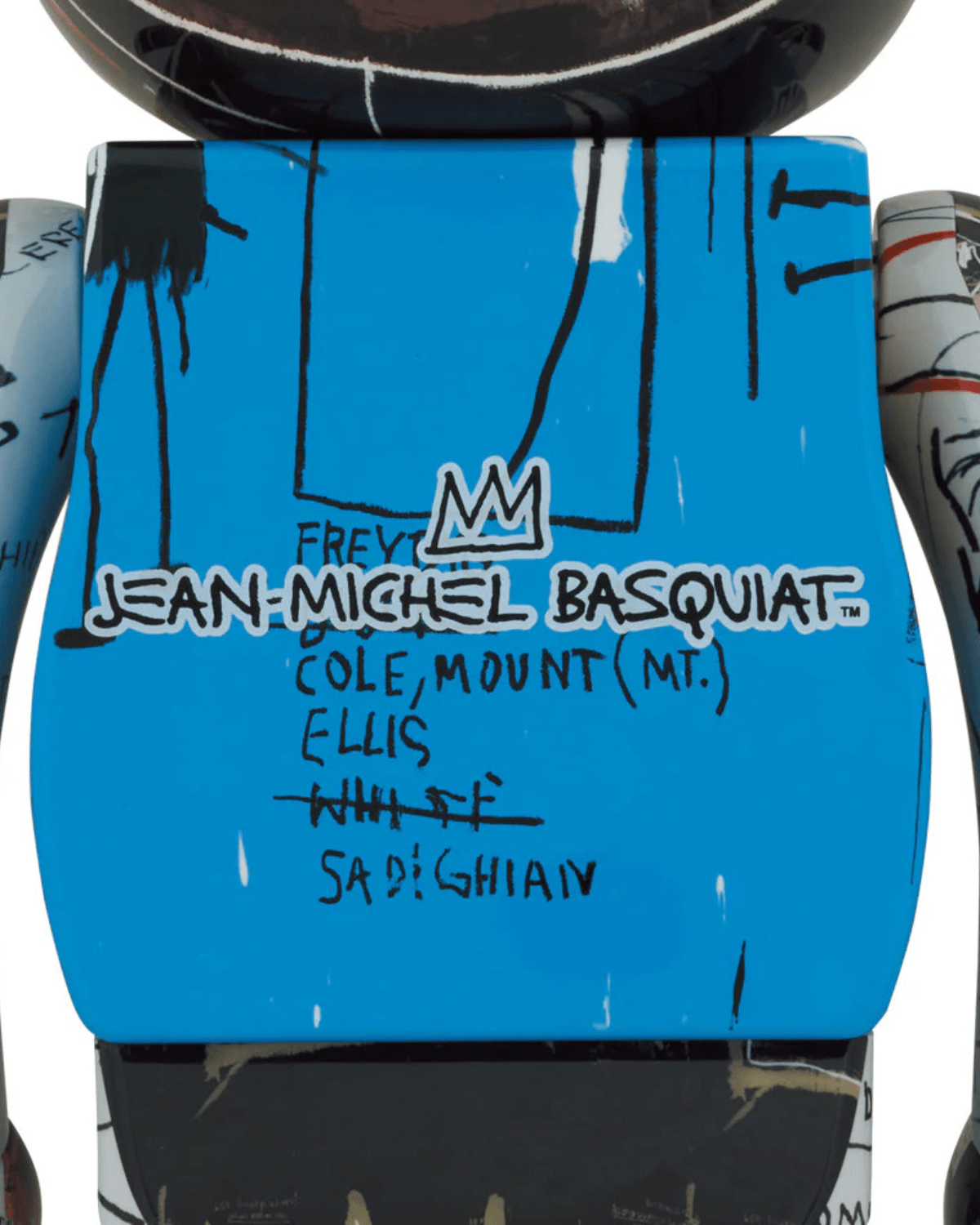Bearbrick Basquiat 1000% na decoração