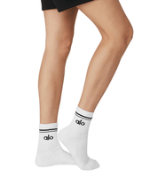 Vista lateral Meia Alo Yoga Unisex Half-Crew Throwback