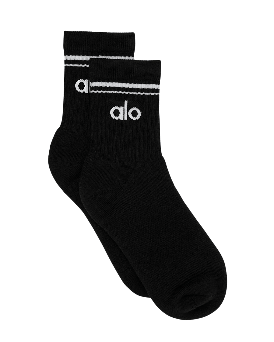 Vista frontal Meia Alo Yoga Unisex Half-Crew Throwback