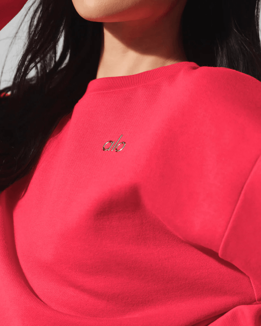 Moletom Alo Yoga Cropped Accolade Candy Red Vermelho - Alo Yoga - w3924rg_01 - 1