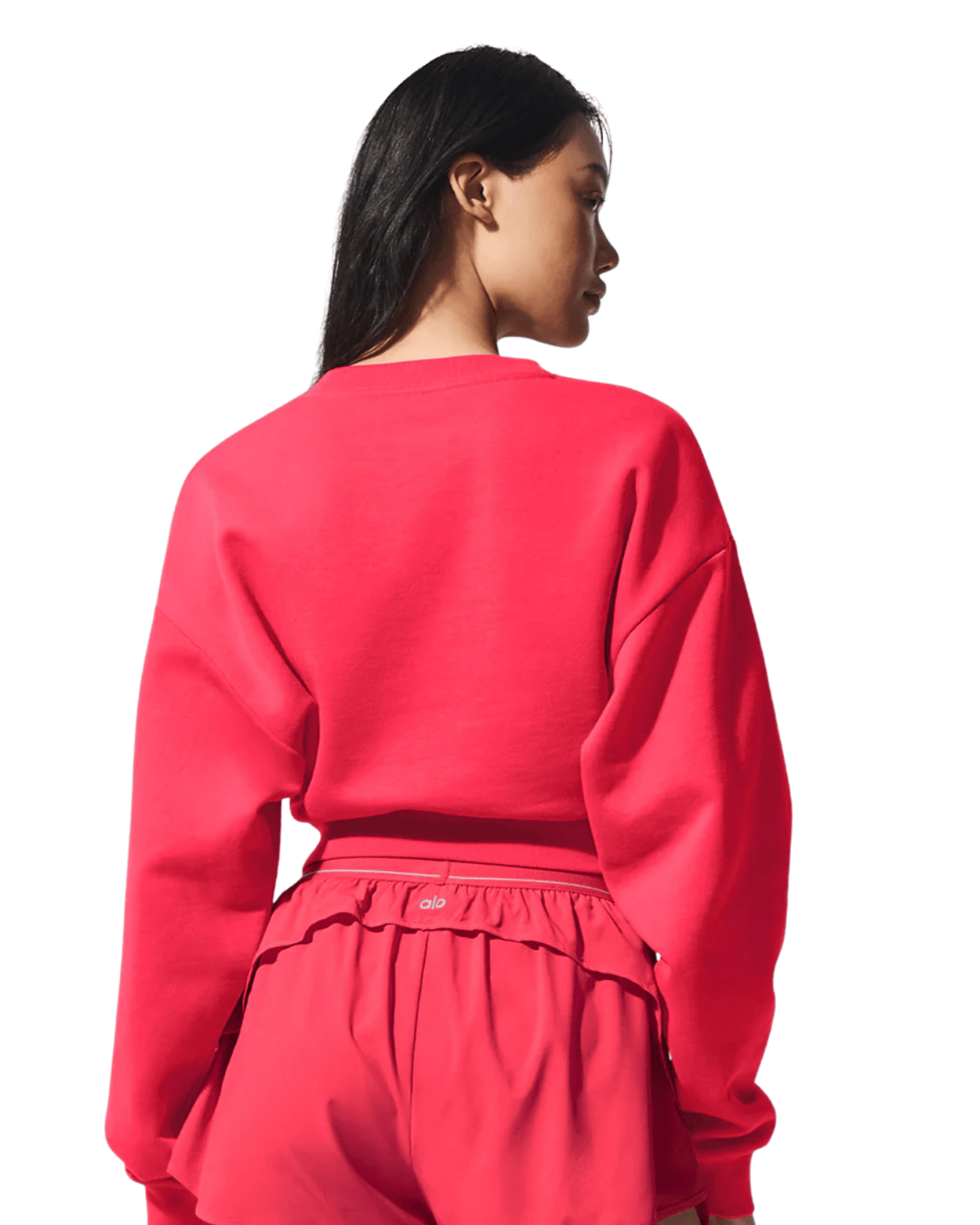 Moletom Alo Yoga Cropped Accolade Candy Red - LK