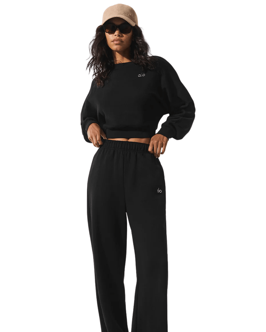 Moletom Alo Yoga Cropped Accolade Preto - Alo Yoga - w3924rg_00 - 1