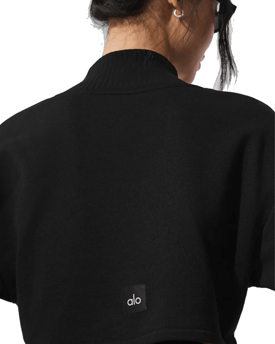 Moletom Alo Yoga Cropped Serenity Coverup Black Preto - Moletom - Alo Yoga - 