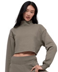 Moletom Alo Yoga Cropped Serenity Coverup Light Cocoa Bege - Moletom - Alo Yoga - 