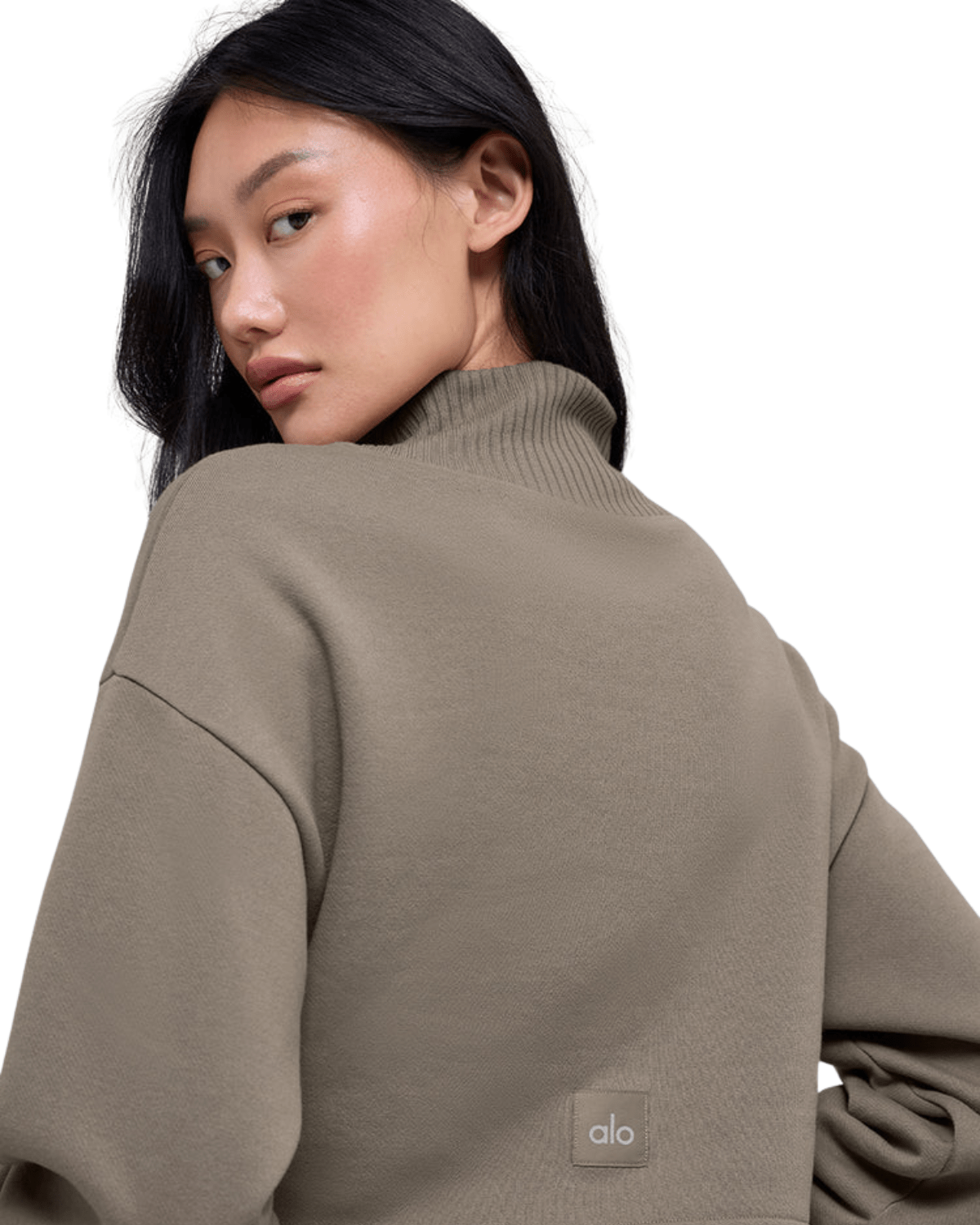 Moletom Alo Yoga Cropped Serenity Coverup Light Cocoa Bege - Moletom - Alo Yoga - 