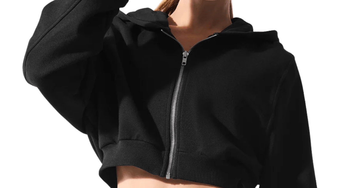 Moletom Alo Yoga Sweet Escape Zip Up Black | LK Sneakers