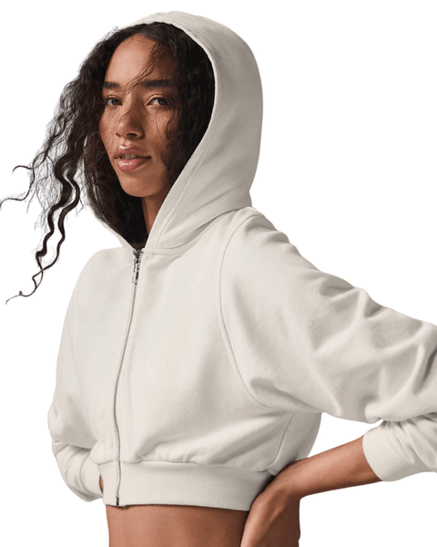 Moletom Alo Yoga Sweet Escape Zip Up Ivory Creme - LK