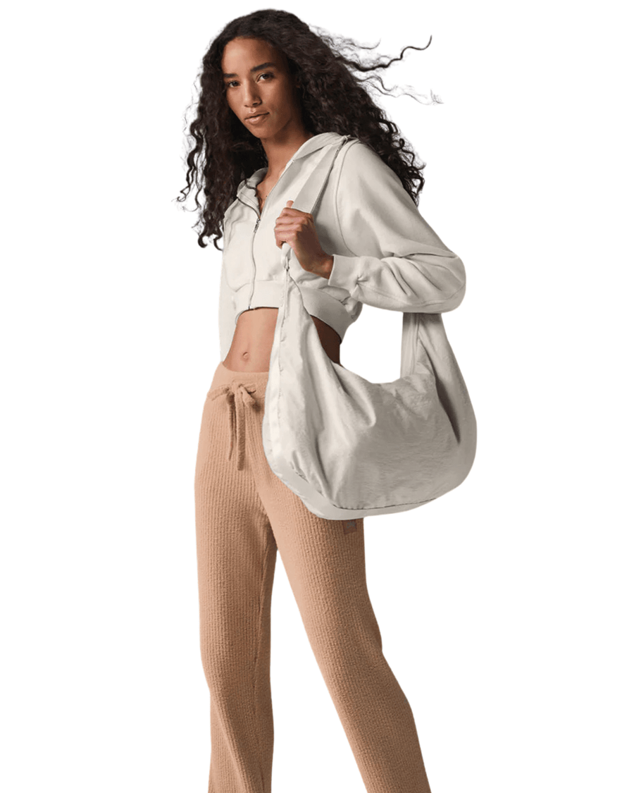 Vista traseira Moletom Alo Yoga Sweet Escape Zip Up Ivory Creme