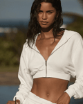 Moletom Alo Yoga Sweet Escape Zip Up Ivory Creme - Alo Yoga - w3859r - 1