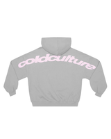 Vista lateral Moletom Cold Culture Curved Grey/Pink Cinza