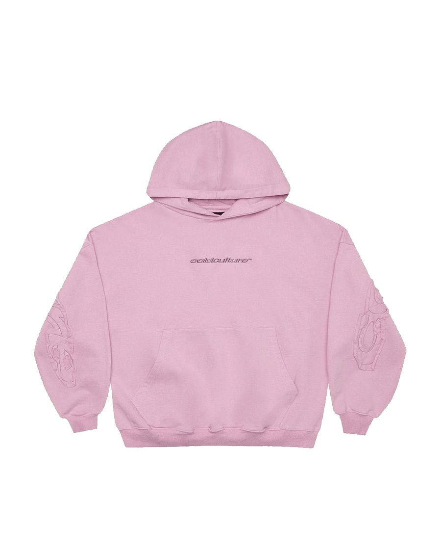 Moletom Cold Culture Distress Curved Pink Rosa em rosa original na LK Sneakers