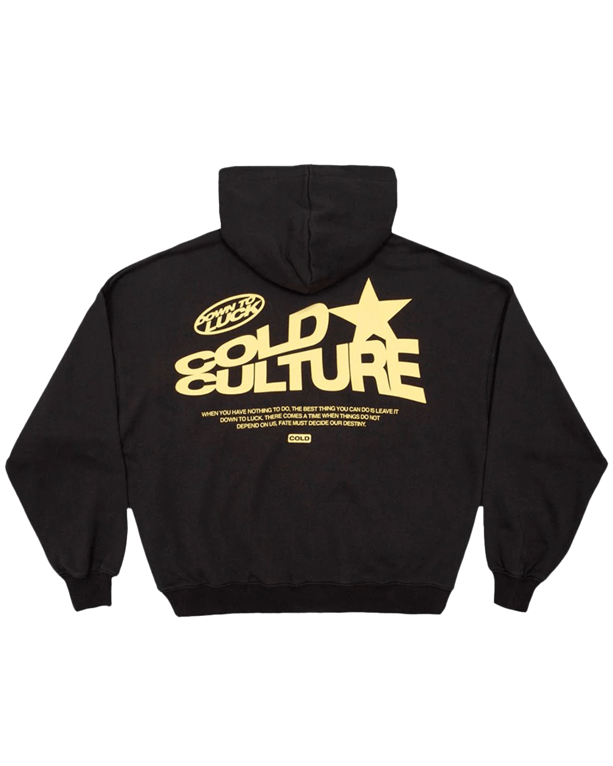Moletom Cold Culture Down To Luck Black Preto