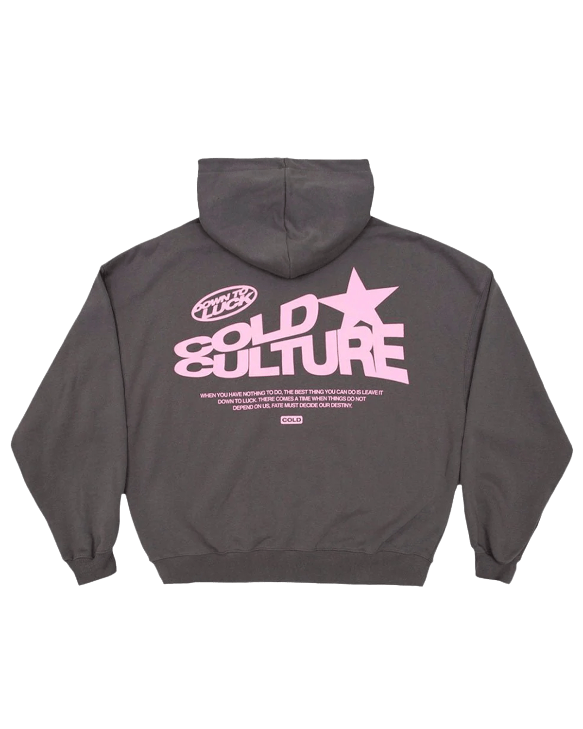 Moletom Cold Culture Down To Luck Smoke Grey Cinza - Cold Culture - 