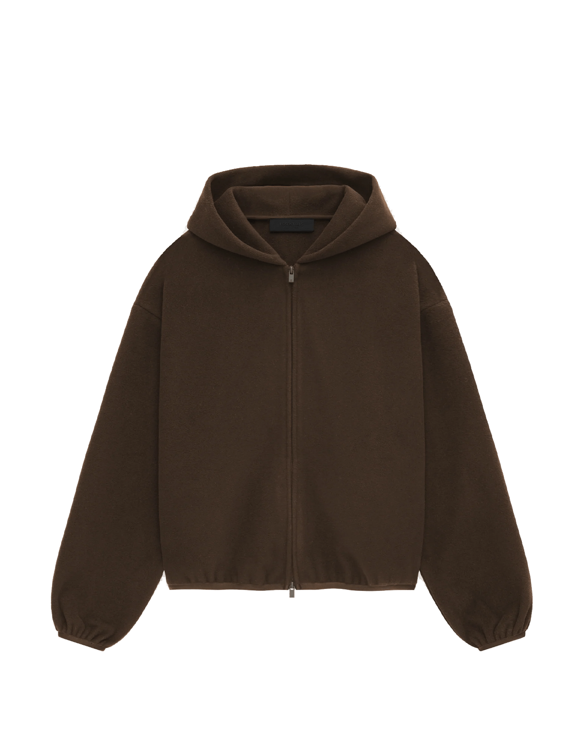 Moletom Fear Of God Essentials Brushed Hooded Bomber Brown Marrom - Essentials - FOG24-1