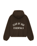 Moletom Fear Of God Essentials Brushed Hooded Bomber Brown Marrom - Essentials - FOG24-1