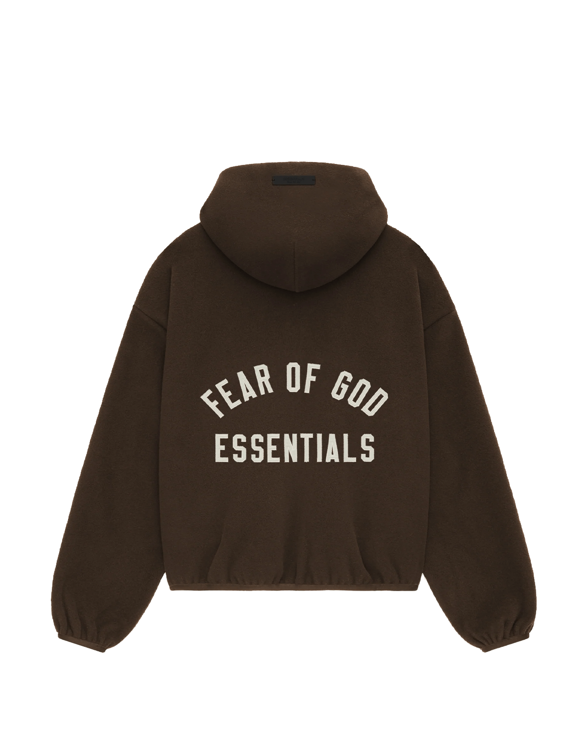 Moletom Fear Of God Essentials Brushed Hooded Bomber Brown Marrom - Essentials - FOG24-1