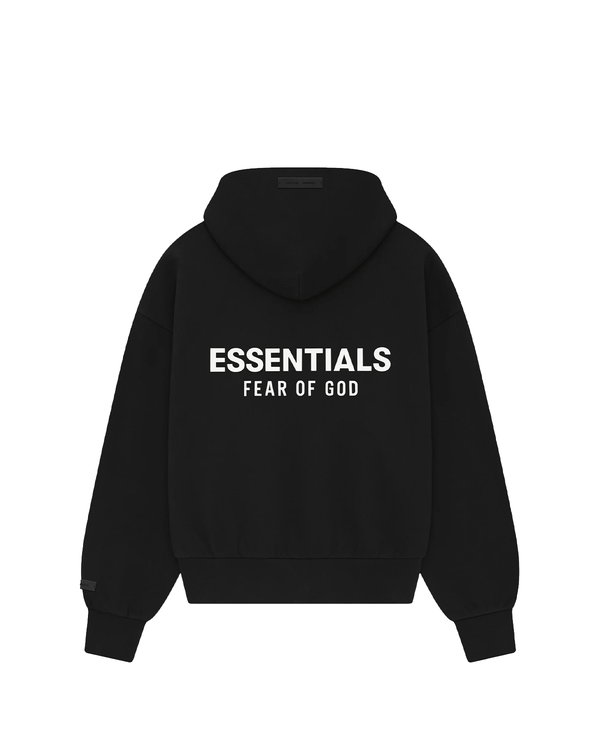 Moletom Fear Of God Essentials Classic Jet Black Preto em preto original na LK Sneakers