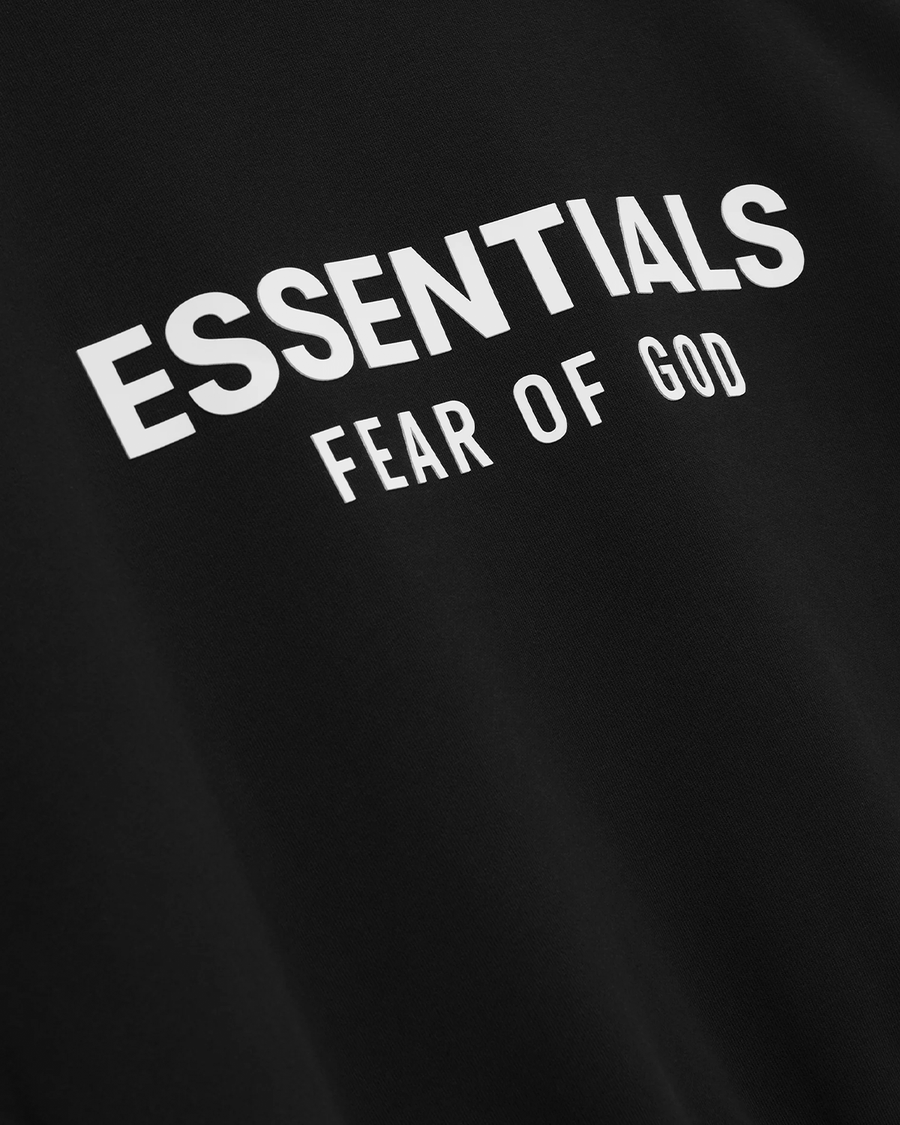 Vista traseira Moletom Fear Of God Essentials Classic Jet Black Preto