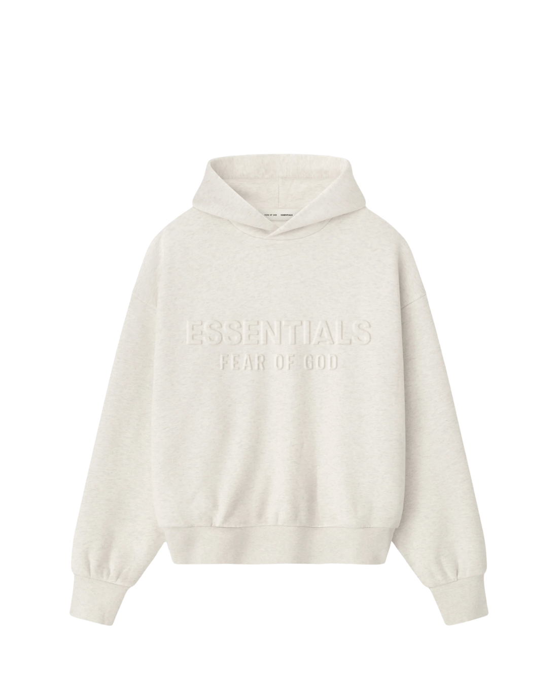 Moletom Fear of God Essentials Heather Oatmeal Embossed Classic - Essentials - 