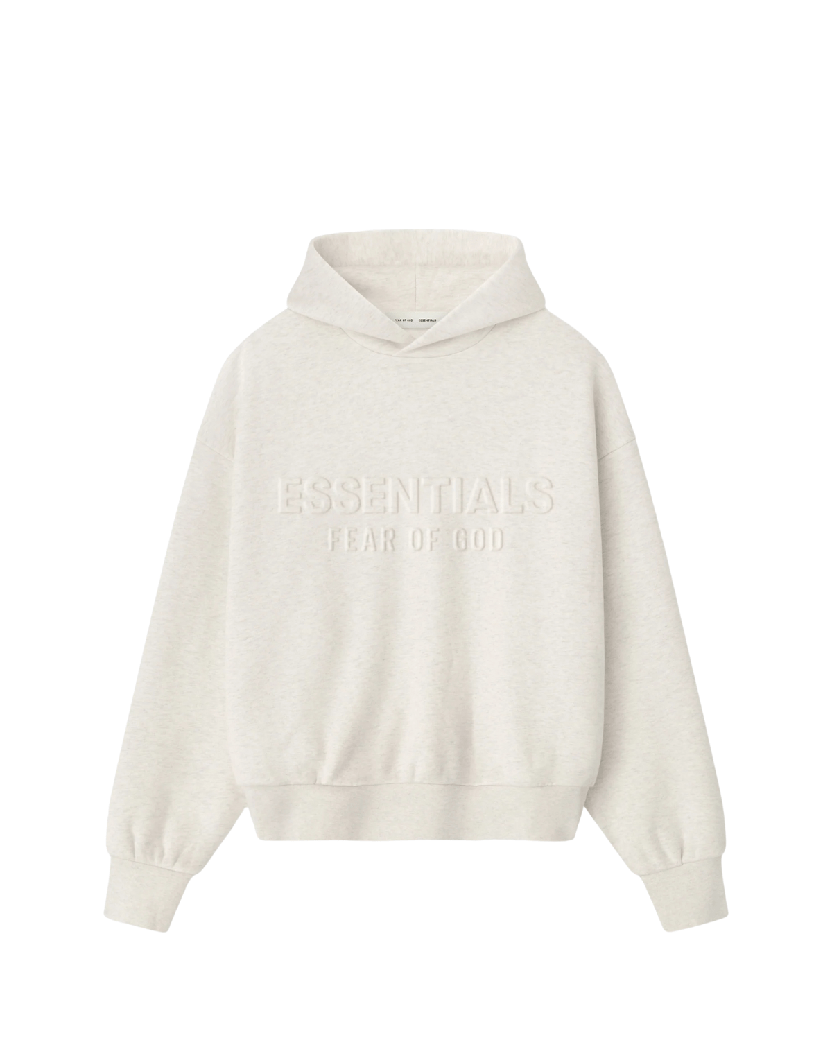 Moletom Fear of God Essentials Heather Oatmeal Embossed Classic