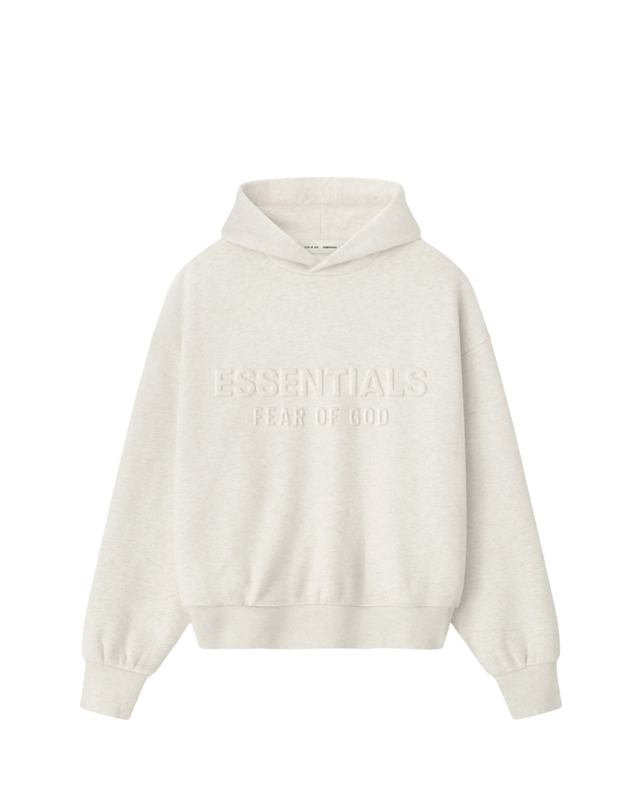 Moletom Fear of God Essentials Heather Oatmeal Embossed Classic - Essentials - 
