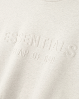 Moletom Fear of God Essentials Heather Oatmeal Embossed Classic - Essentials - 