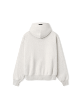 Moletom Fear Of God Essentials Signature SS26 Classic Hoodie Oatmeal Heather Cinza