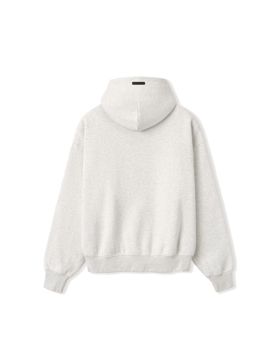 Moletom Fear Of God Essentials Signature SS26 Classic Hoodie Oatmeal Heather Cinza