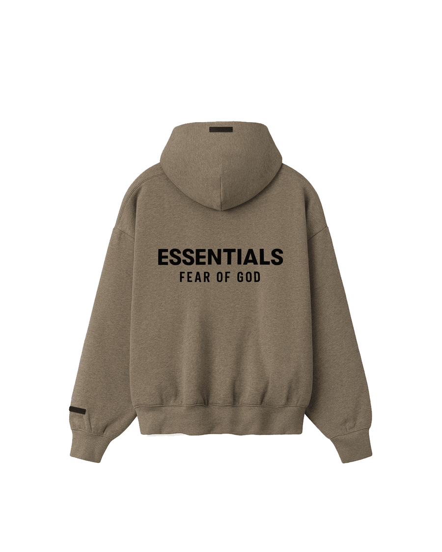 Moletom Fear Of God Essentials SS26 Classic Zip-Up Homestead Heather Bege