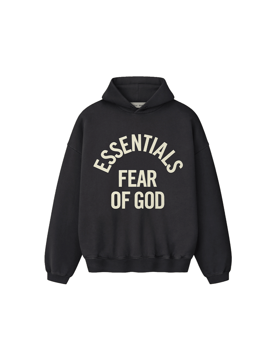 Moletom Fear Of God Essentials Varsity 90s Vintage Black Preto