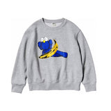 Moletom KAWS x Uniqlo Warhol Graphic 472951 Cinza em cinza original na LK Sneakers