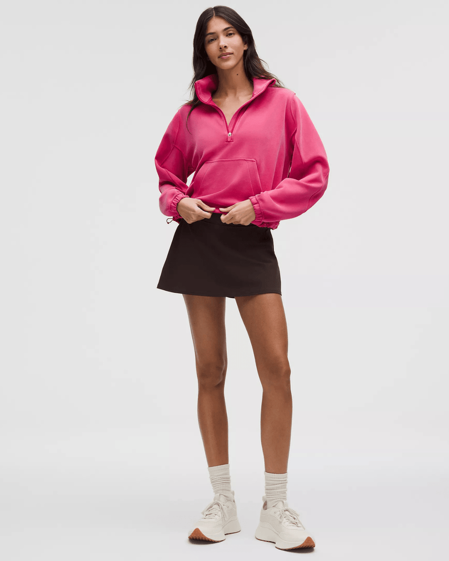 Vista lateral Moletom Lululemon Brushed Softstreme Half Zip