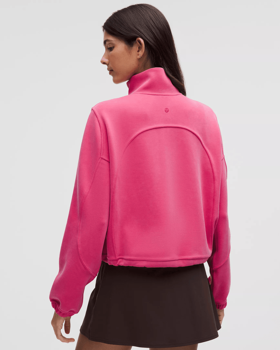 Vista traseira Moletom Lululemon Brushed Softstreme Half Zip