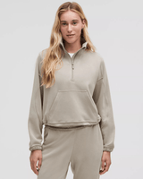 Vista em detalhe Moletom Lululemon Brushed Softstreme Half Zip