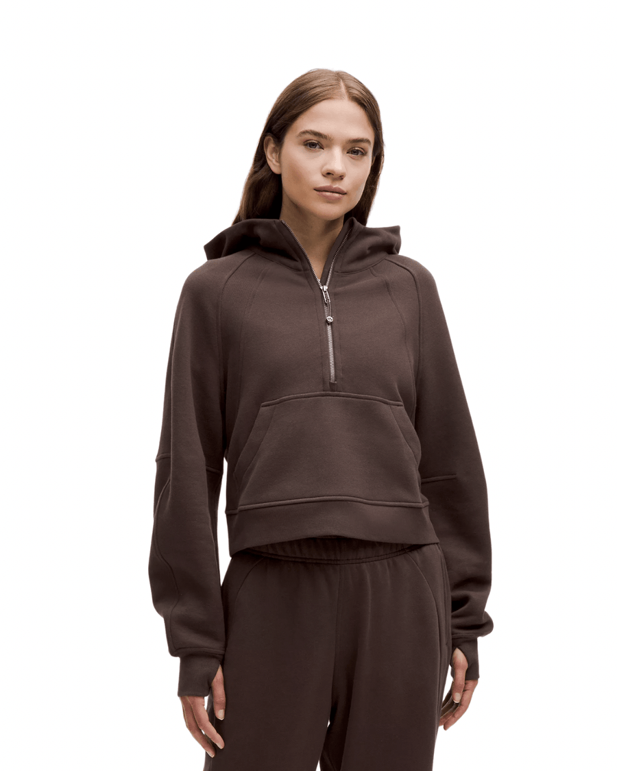 Vista lateral Moletom Lululemon Scuba Oversized Half-Zip