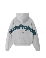 Moletom Nude Project Beast Zip-up Hoodie Grey Melange