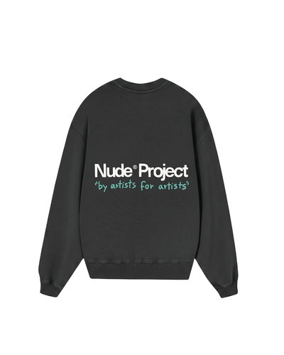 Moletom Nude Project Cult Kid Blue/Grey Cinza