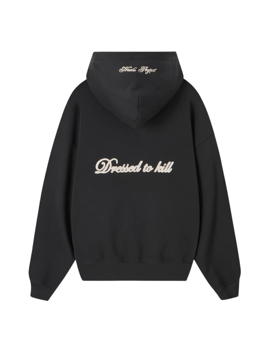 Vista lateral Moletom Nude Project Kill Bill Zip-Up Ash Cinza