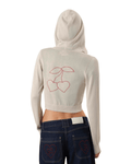 Moletom Nude Project Papaya Zip - Up Knit Marshmallow Bege - Nude Project - NP01 - 1