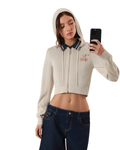 Moletom Nude Project Papaya Zip - Up Knit Marshmallow Bege - Nude Project - NP01 - 1
